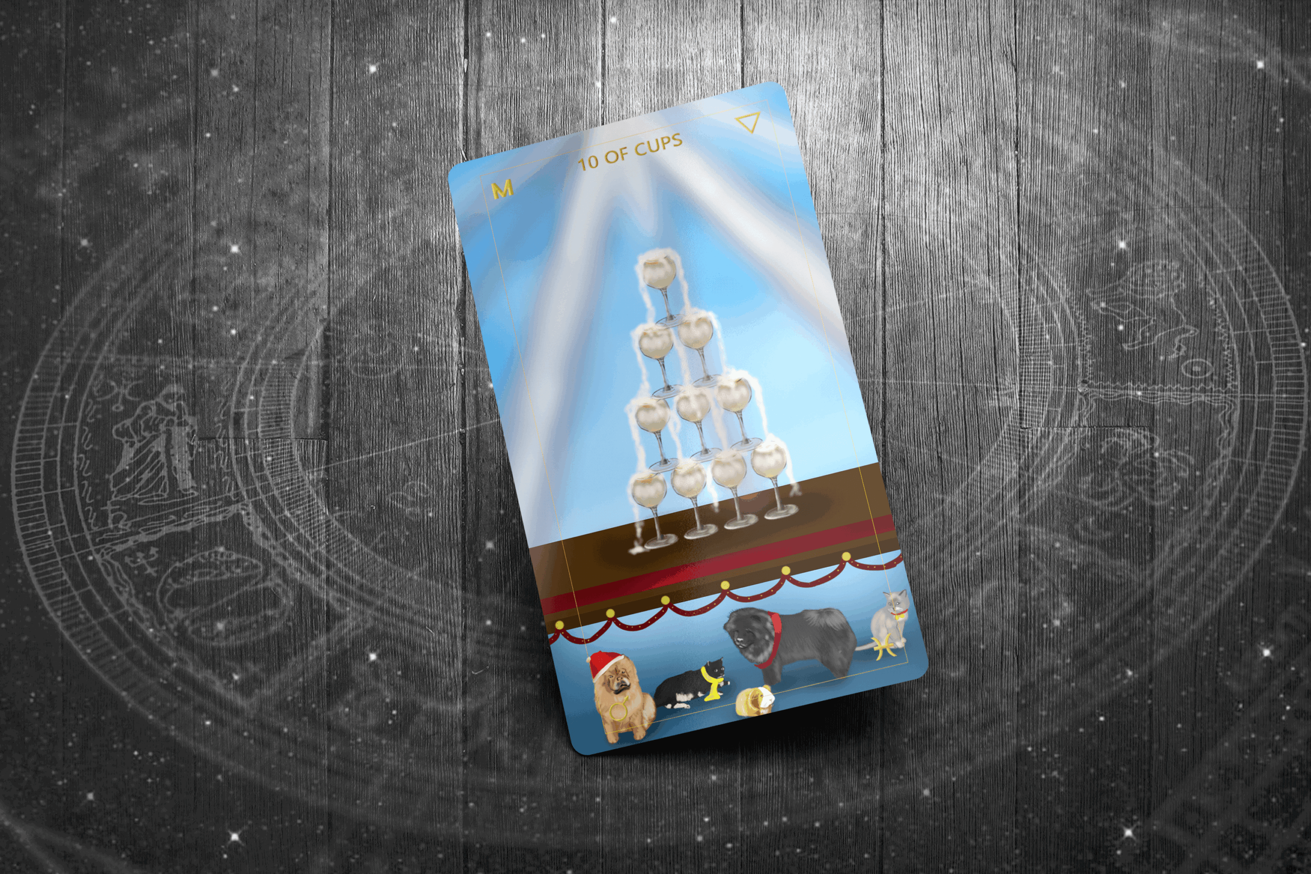 10 of Cups Tarot Card, Representing Ultimate Fulfillment, Harmony, and Emotional Bliss