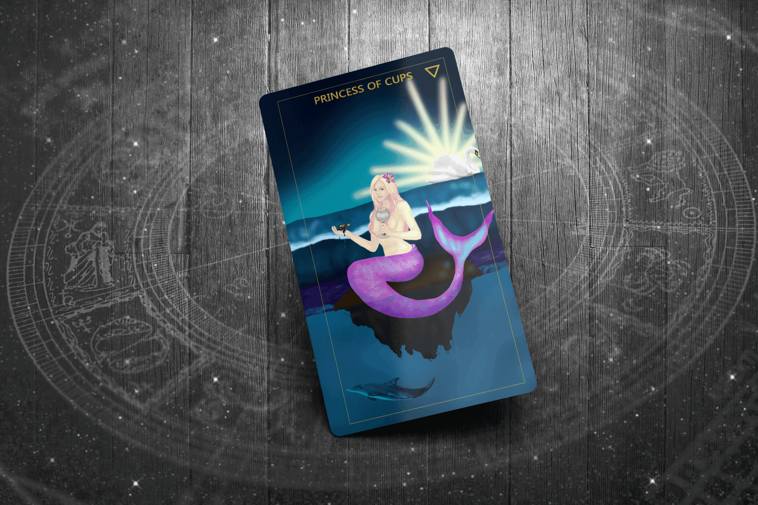 Princess of Cups Tarot Card, Representing Creativity, Intuition, and Emotional Exploration