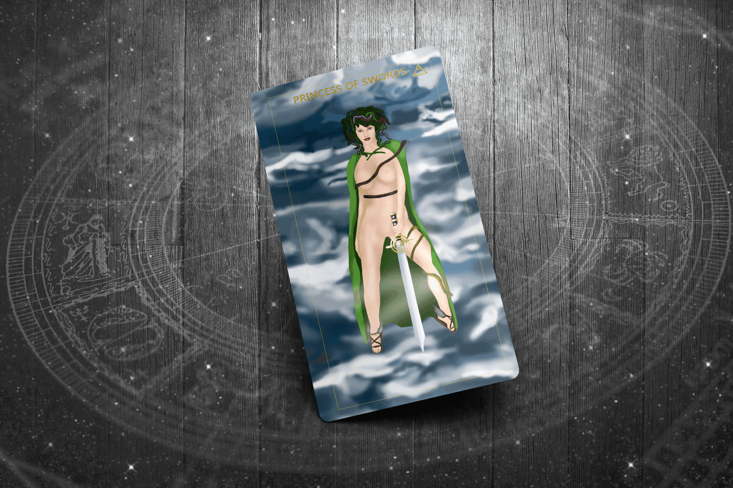 Princess of Swords Tarot Card, Representing Sharp Intellect, Curiosity, and Fearless Truth